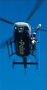 Police helicopter